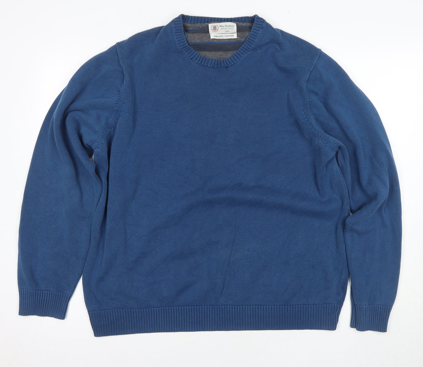 Marks and Spencer Men's Blue XL Pullover Jumper