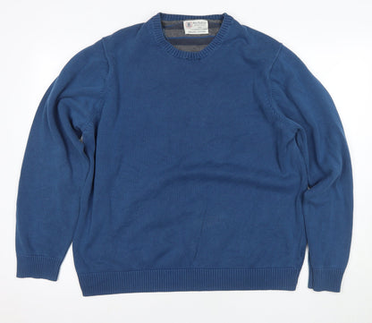 Marks and Spencer Men's Blue XL Pullover Jumper