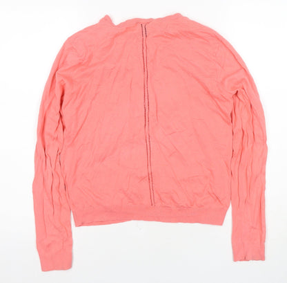 GAP Women's Pink Cardigan M - Casual Spring Knitwear