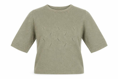 TIGI Women's Green Pullover Jumper Size 14 Regular Fit