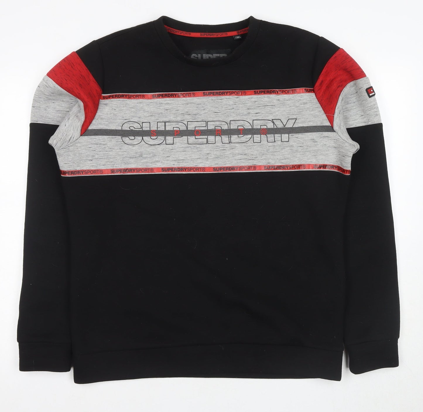 Superdry Men's XL Black Pullover Sweatshirt