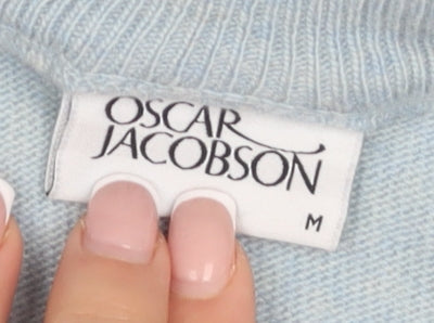 Oscar Jacobson Blue Vest, Men's Medium, Cashmere Blend