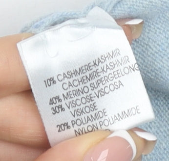 Oscar Jacobson Blue Vest, Men's Medium, Cashmere Blend