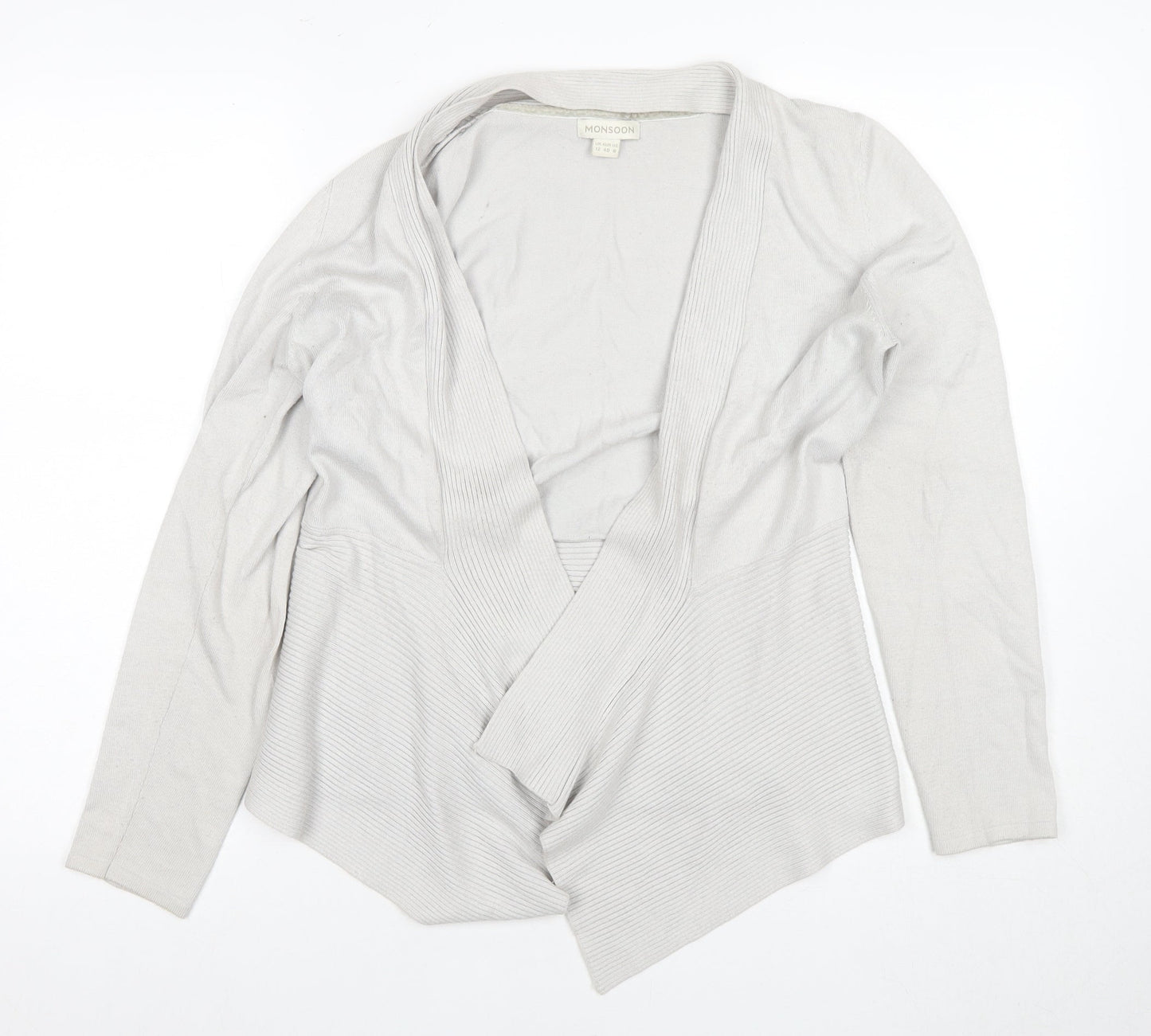 Womens UK Size 12 Monsoon White Cardigan Jumper