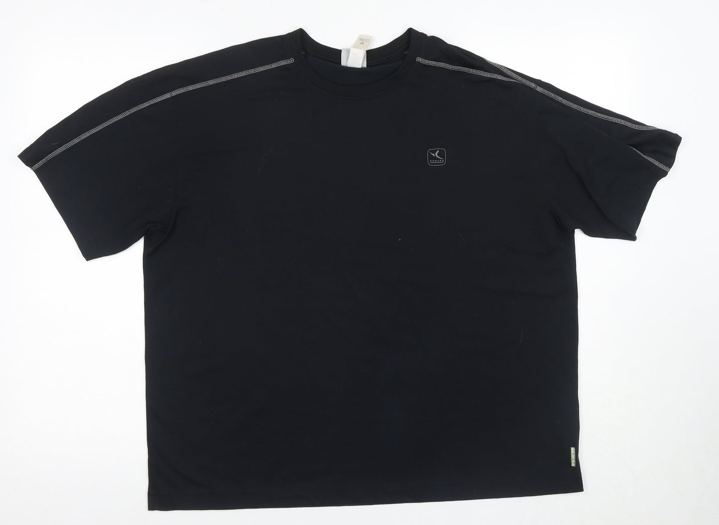 Decathlon Men's Black L Quick Dry T-Shirt