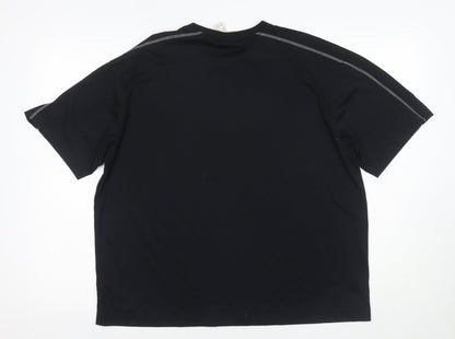 Decathlon Men's Black L Quick Dry T-Shirt
