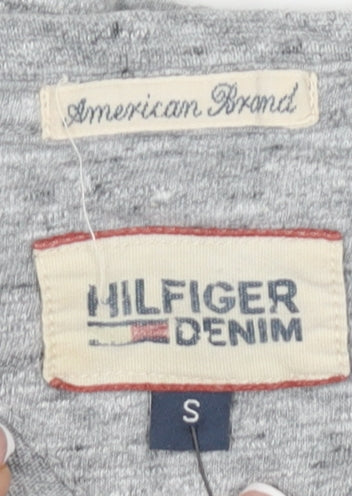Mens UK Size S Hilfiger Denim Grey  T-Shirt