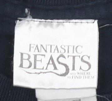 Fantastic Beasts Black Men's Small Graphic T-Shirt