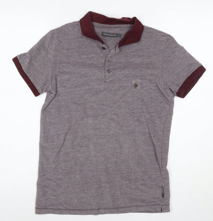 French Connection Men's Grey Polo Shirt S, Slim Fit