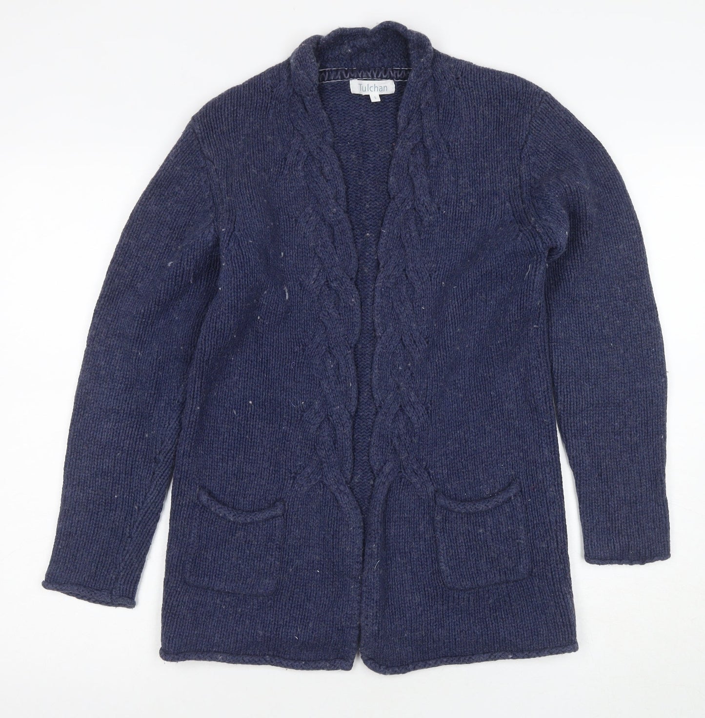 Womens UK Size S Tulchan Blue Cardigan Jumper