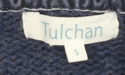 Womens UK Size S Tulchan Blue Cardigan Jumper