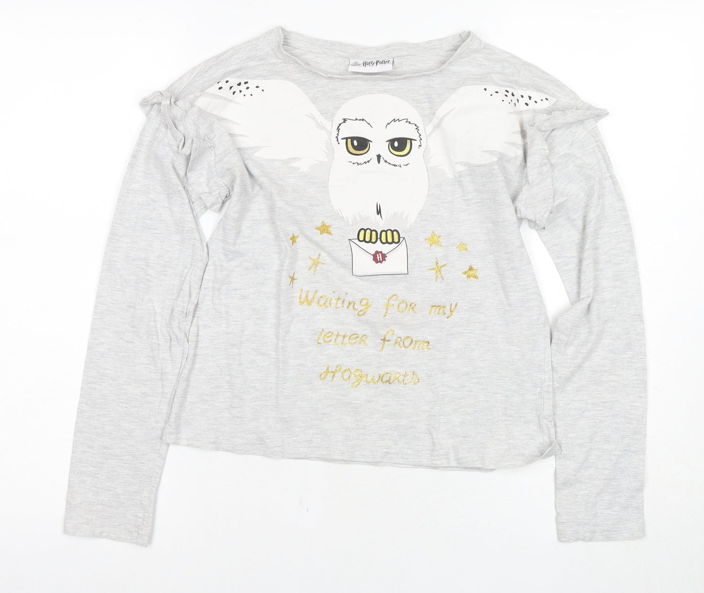 Tu Girls Harry Potter Grey Long Sleeve T-Shirt, Size 12