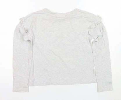 Tu Girls Harry Potter Grey Long Sleeve T-Shirt, Size 12