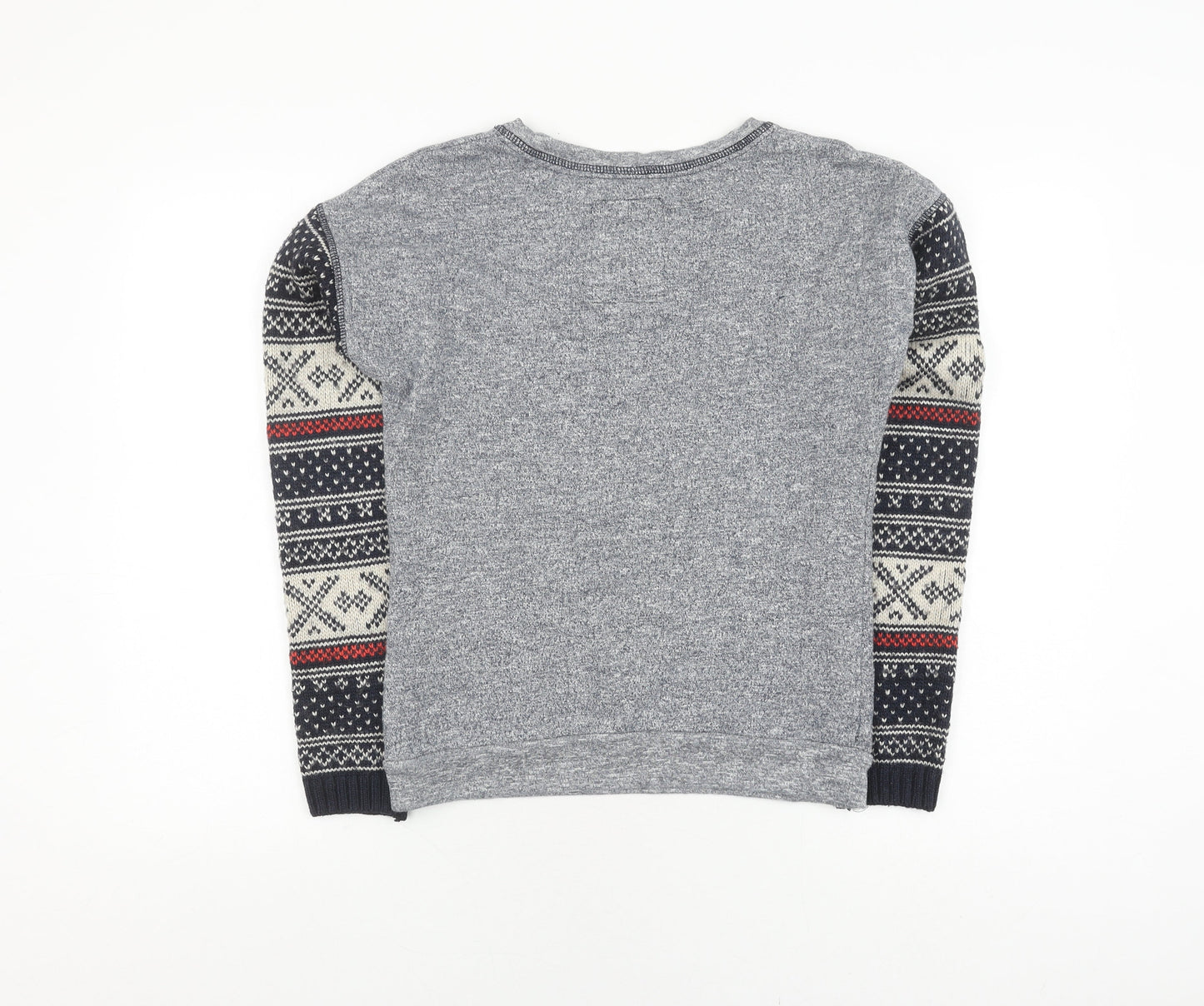 Womens UK Size S Superdry Grey Pullover Jumper