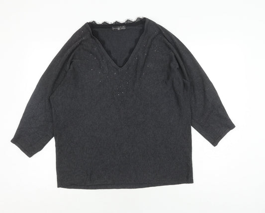 Verve amí Women's Black L Pullover Jumper