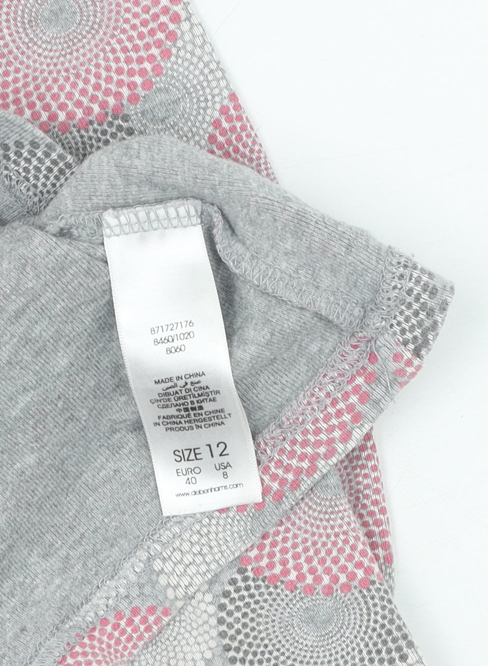 Womens UK Size 12 Maine New England Multicoloured Henley Jumper