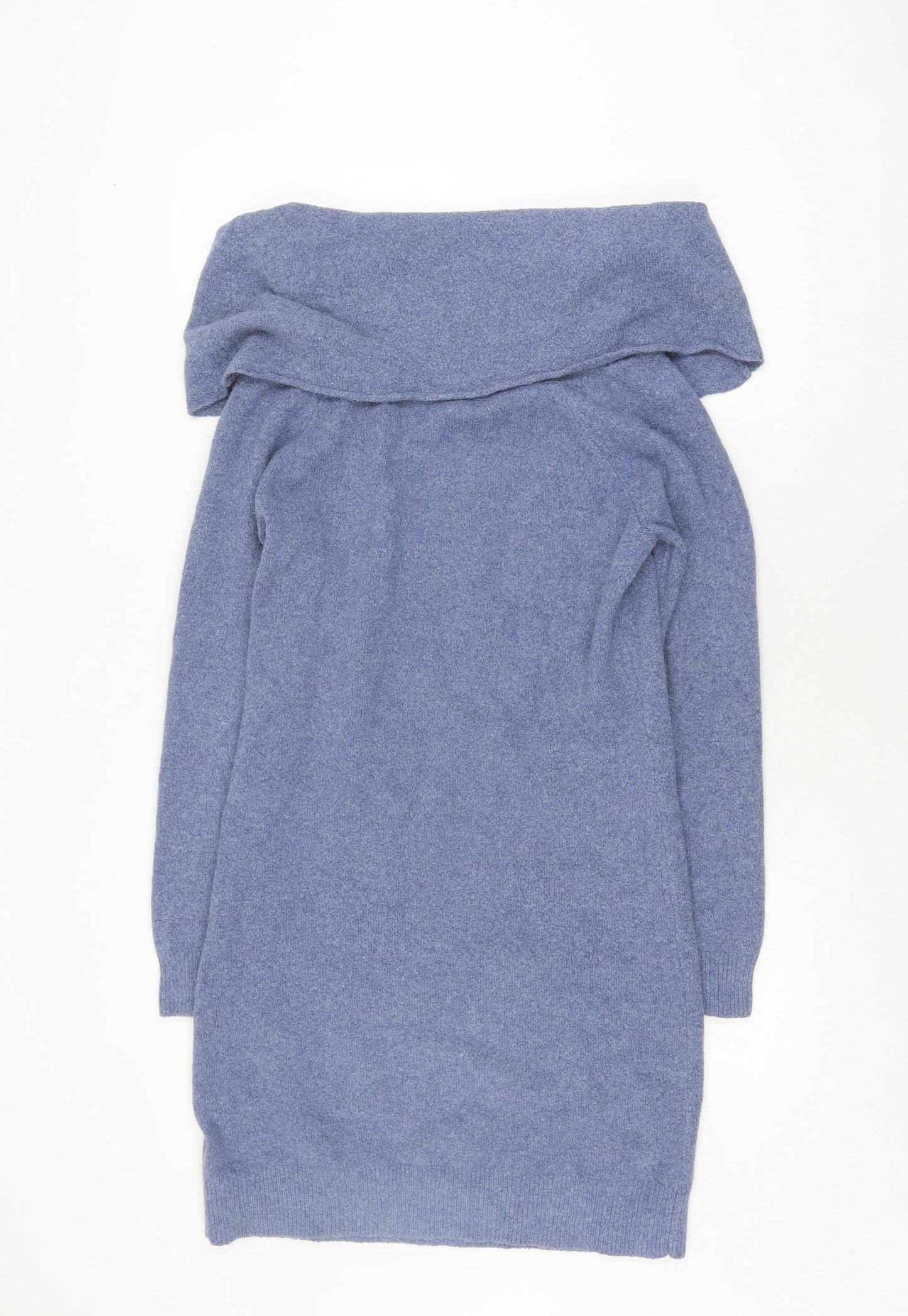 Garcia Jeans Women's Blue Cowl Neck Jumper Medium
