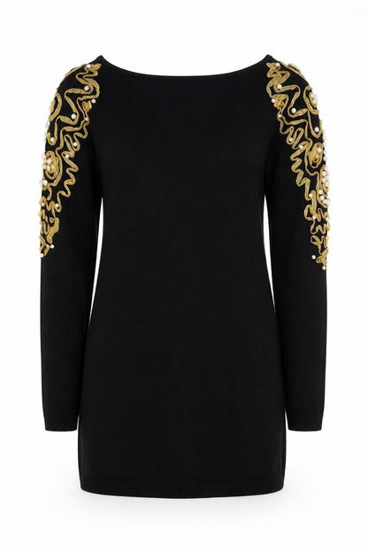 Motel Women's Black Pullover Jumper XS