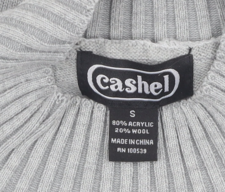 Womens UK Size S Cashel Grey Pullover Jumper