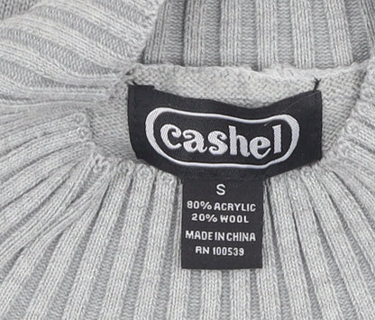Womens UK Size S Cashel Grey Pullover Jumper
