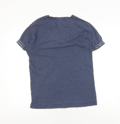 Strength & Honour Men's Blue Crew Neck T-Shirt M