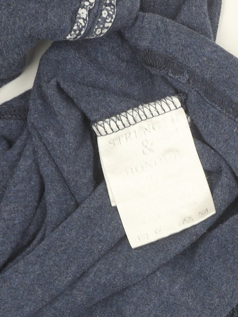 Strength & Honour Men's Blue Crew Neck T-Shirt M