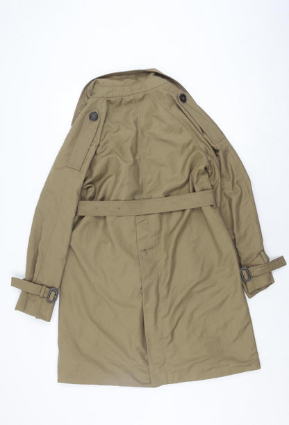 Xiaoyi Women's Brown Trench Coat, Size S, Classic Style