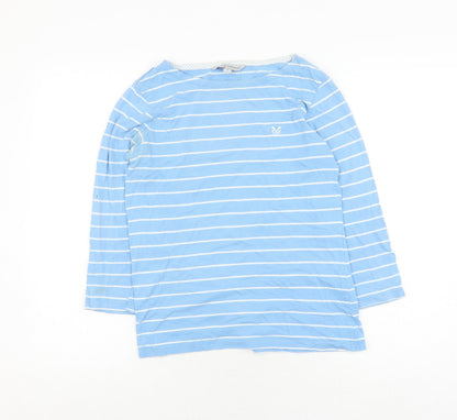 Womens UK Size 8 Crew Clothing Company Blue Jersey T-Shirt