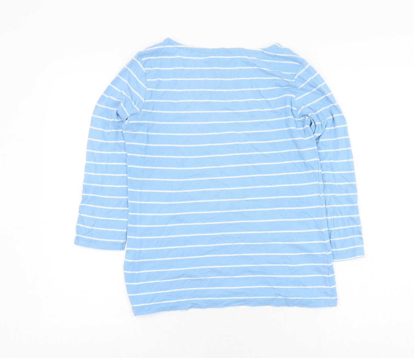 Womens UK Size 8 Crew Clothing Company Blue Jersey T-Shirt