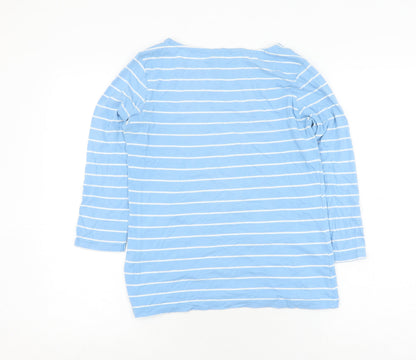 Womens UK Size 8 Crew Clothing Company Blue Jersey T-Shirt
