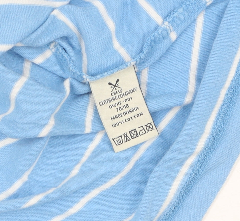 Womens UK Size 8 Crew Clothing Company Blue Jersey T-Shirt