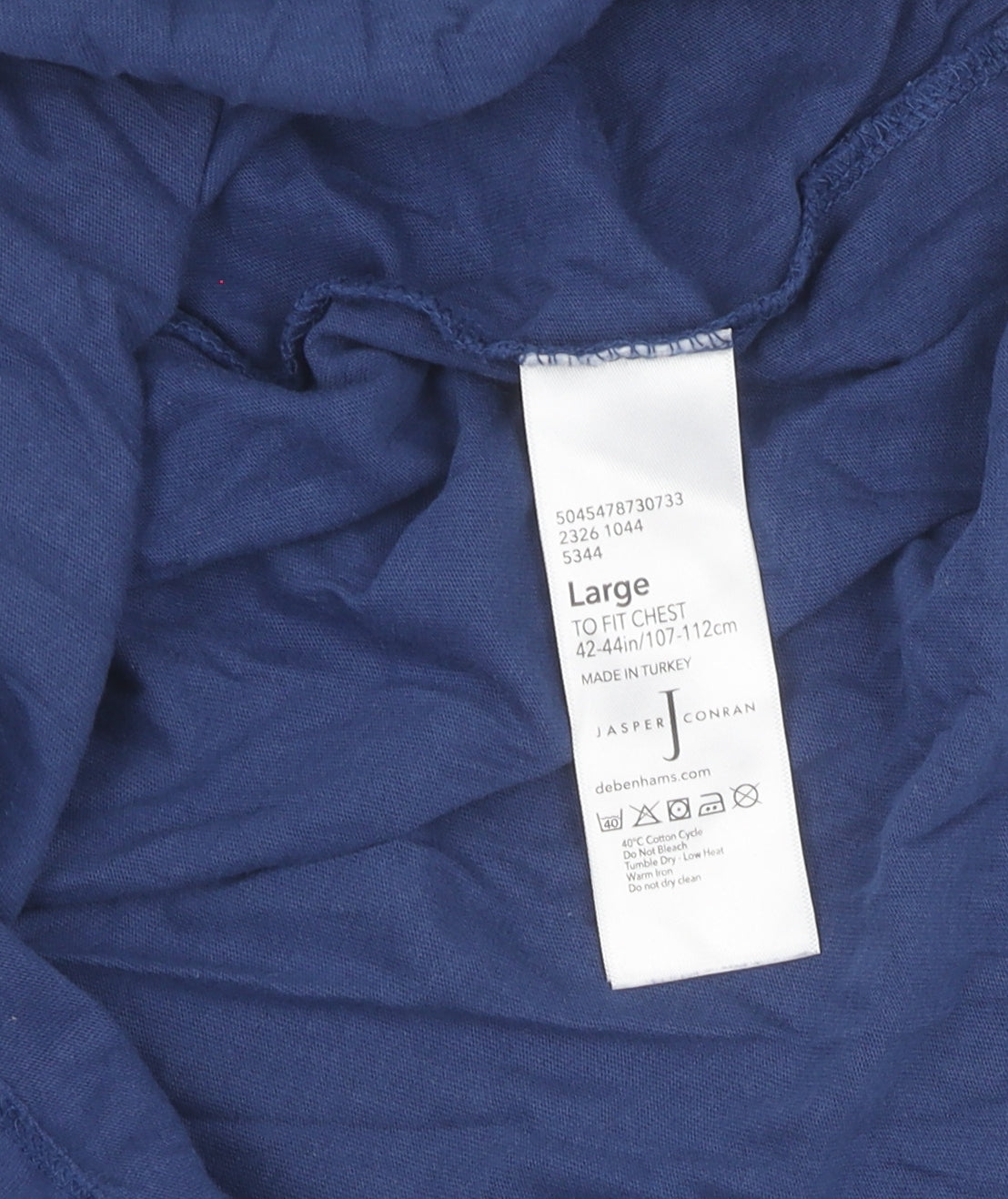 Jasper Conran Men's Blue Polo Shirt, L, Colourblock, Casual