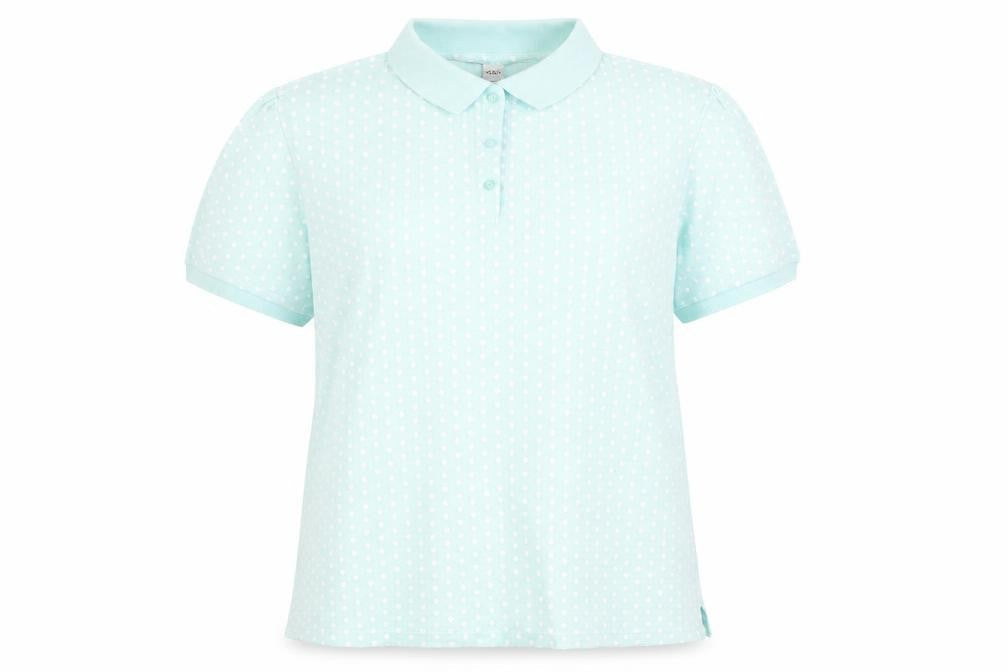 Womens UK Size 12 Damart Blue Basic Polo