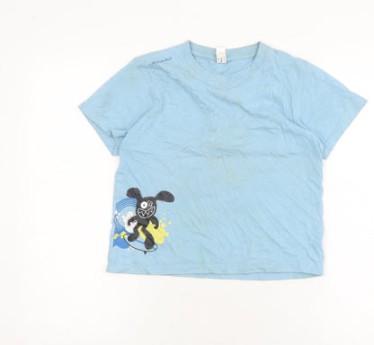 Decathlon Boys Blue Graphic T-Shirt, Age 8, Casual Style