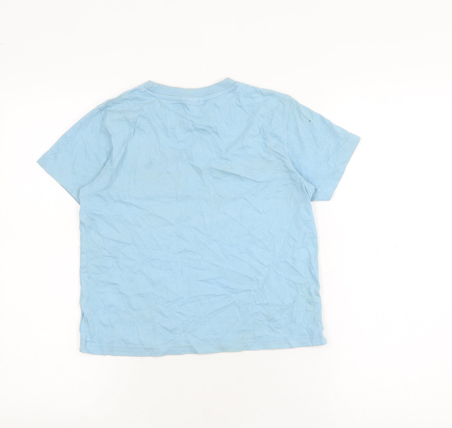 Decathlon Boys Blue Graphic T-Shirt, Age 8, Casual Style