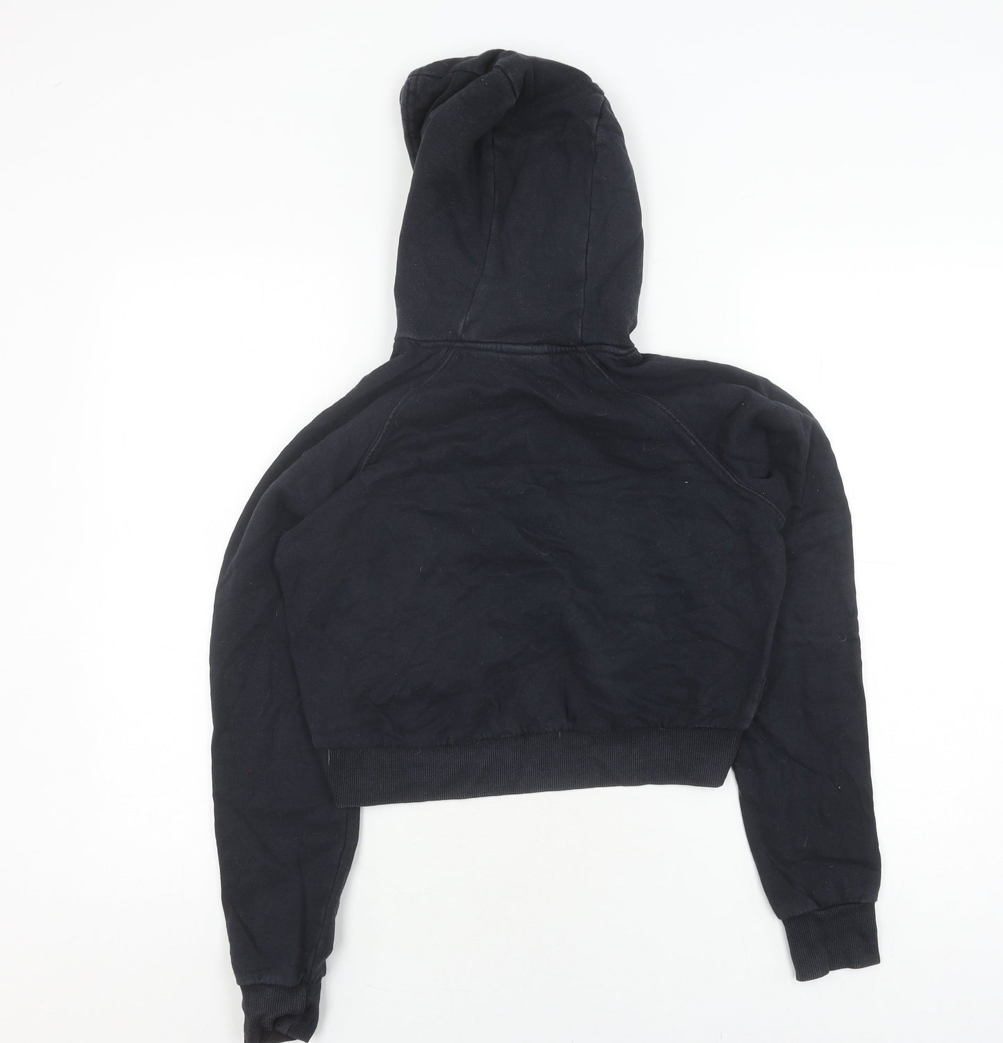 Ellesse Women's Black Hoodie UK 8 Cotton Logo