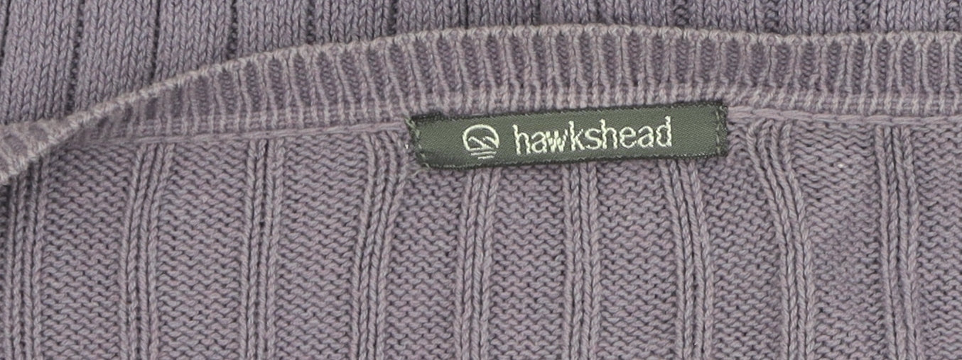 Hawkshead Women's Purple V-Neck Cardigan Jumper M