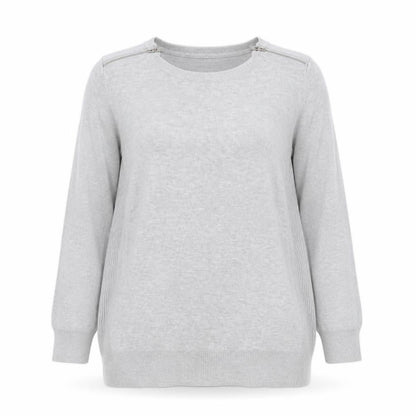 Womens UK Size 12 Red Herring Grey Pullover Jumper