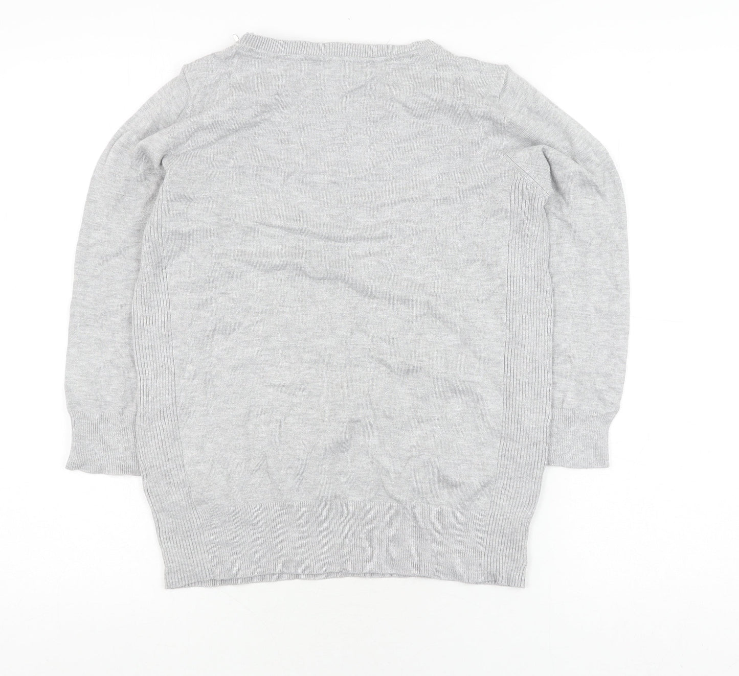 Womens UK Size 12 Red Herring Grey Pullover Jumper