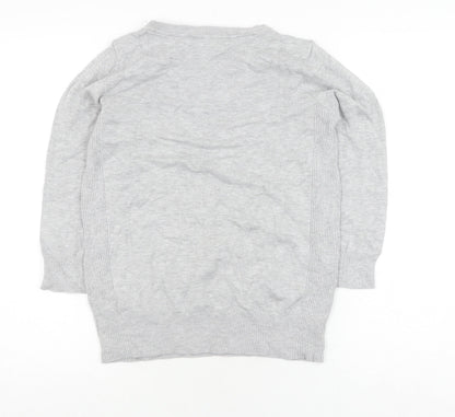 Womens UK Size 12 Red Herring Grey Pullover Jumper