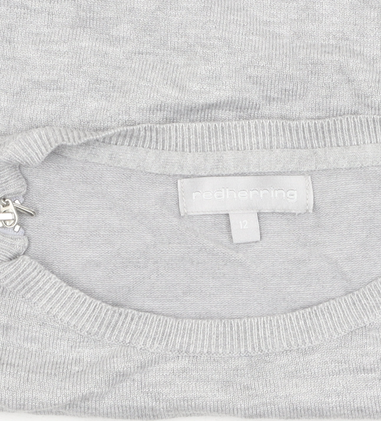 Womens UK Size 12 Red Herring Grey Pullover Jumper