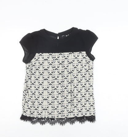Womens UK Size 8 k&d London Black  Blouse