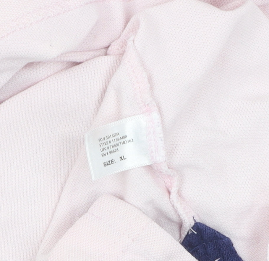 Unisex Adults UK Size XL U.S. Polo Assn. Pink Basic Polo