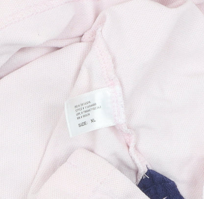Unisex Adults UK Size XL U.S. Polo Assn. Pink Basic Polo