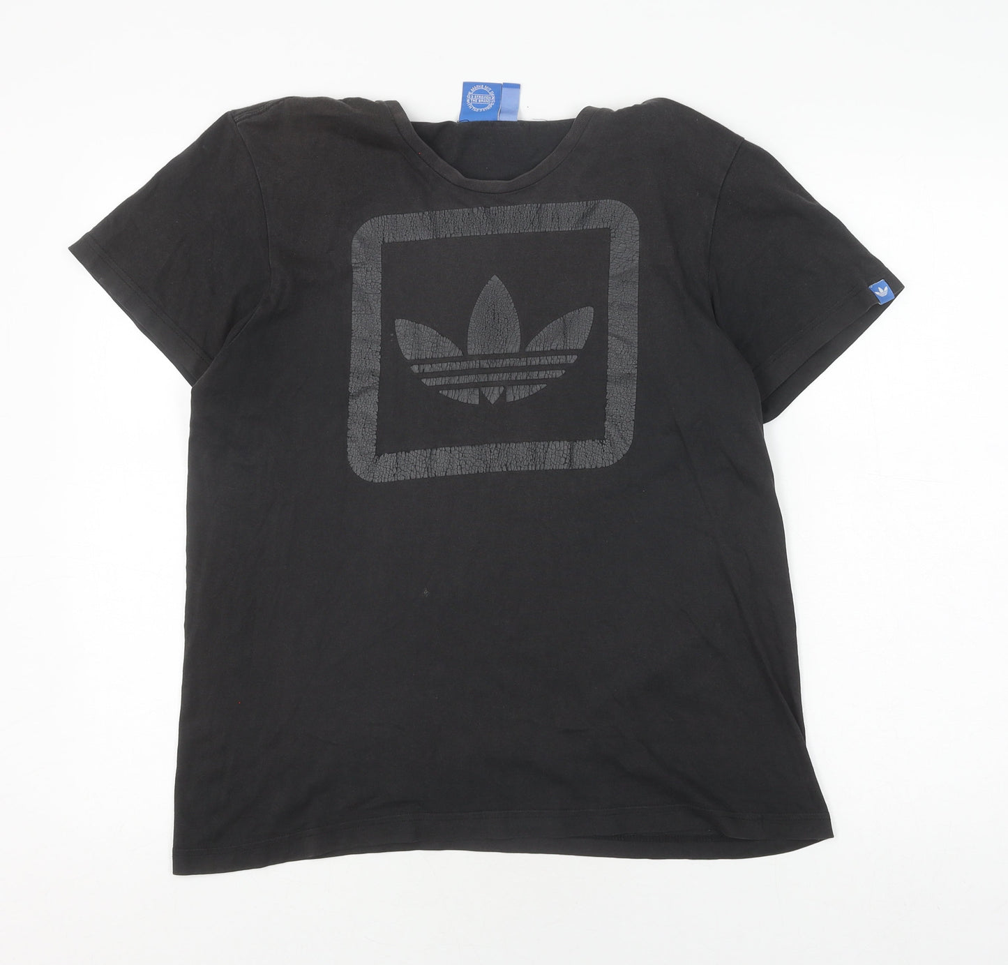 Adidas Men's Black M Logo Short Sleeve T-Shirt