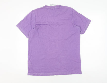 Mens UK Size M adidas Purple  T-Shirt
