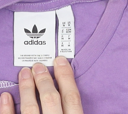 Mens UK Size M adidas Purple  T-Shirt