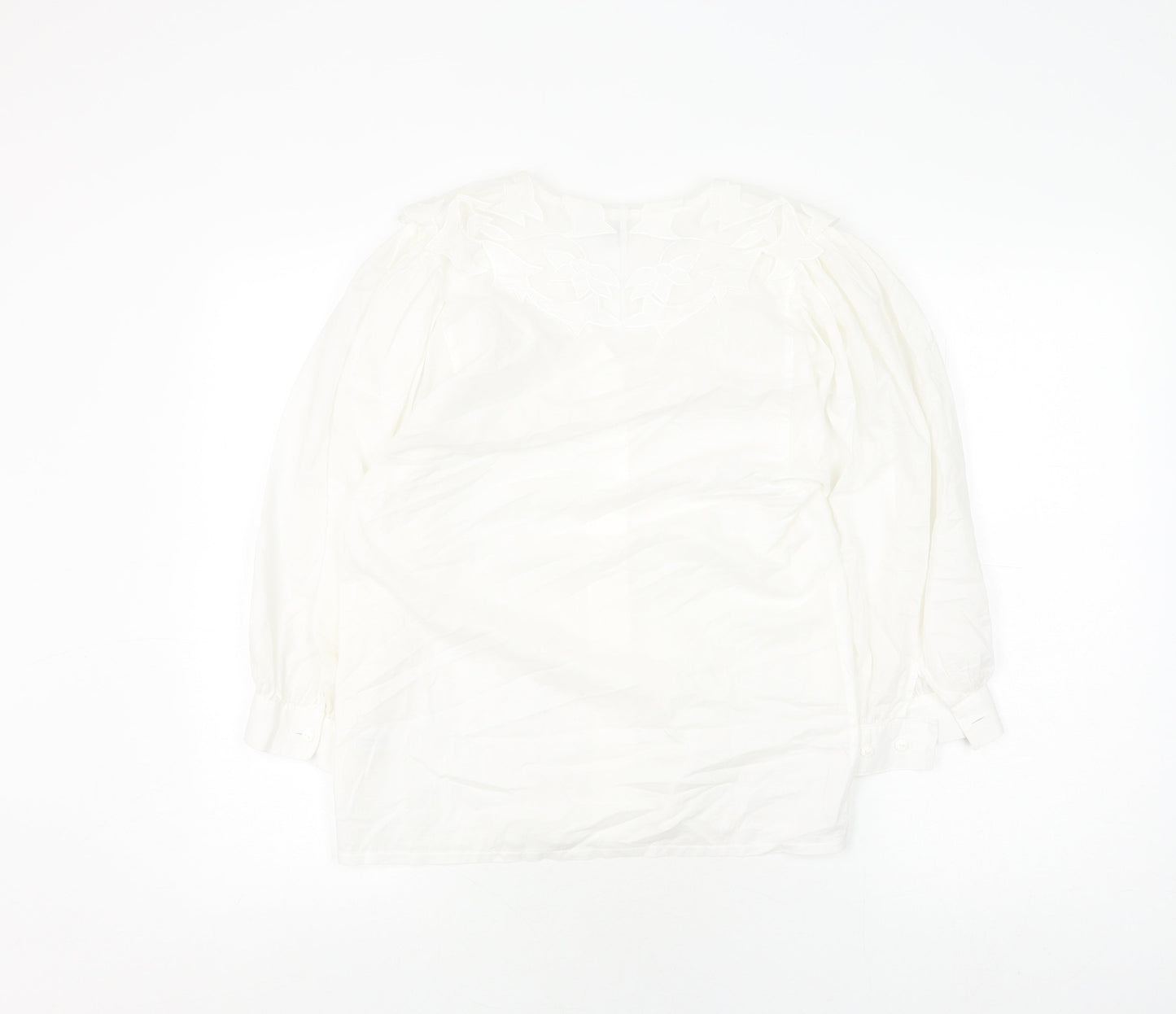 Womens UK Size 6 tru White Basic Blouse