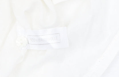 Womens UK Size 6 tru White Basic Blouse