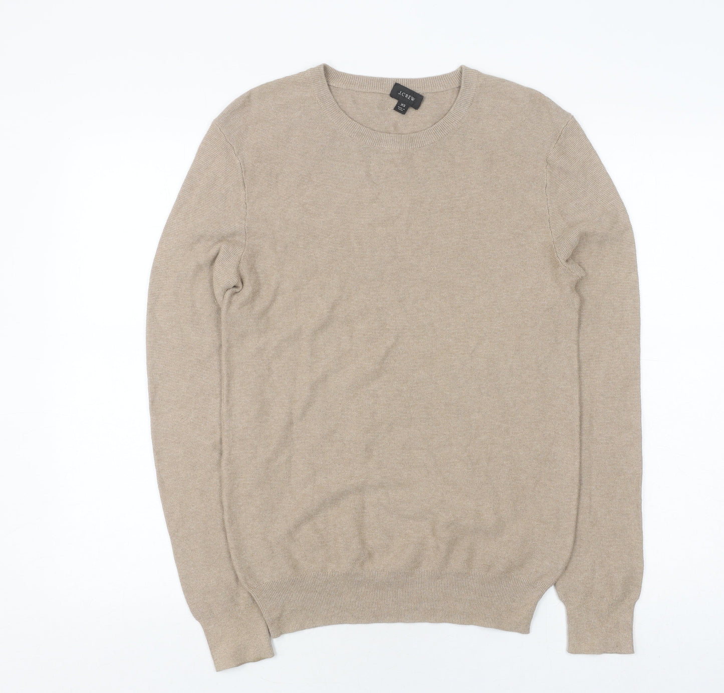 J.Crew Men's Beige Cotton Pullover Jumper XS